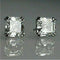 Vintage-Zirkonia-Ohrringe in Weiß und Silber